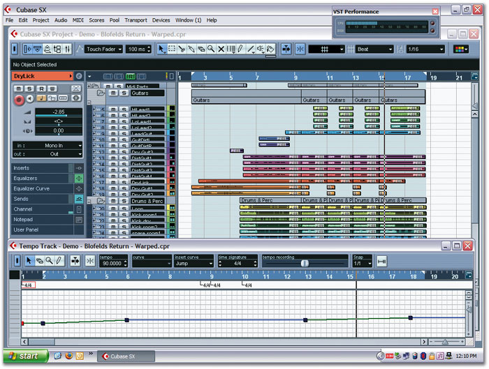 Early Cubase projects
