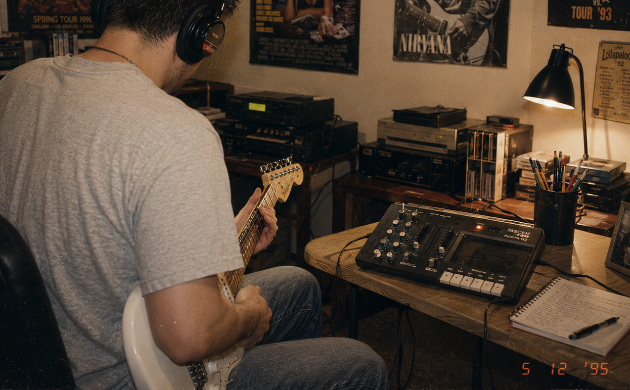 Tascam four track recorder